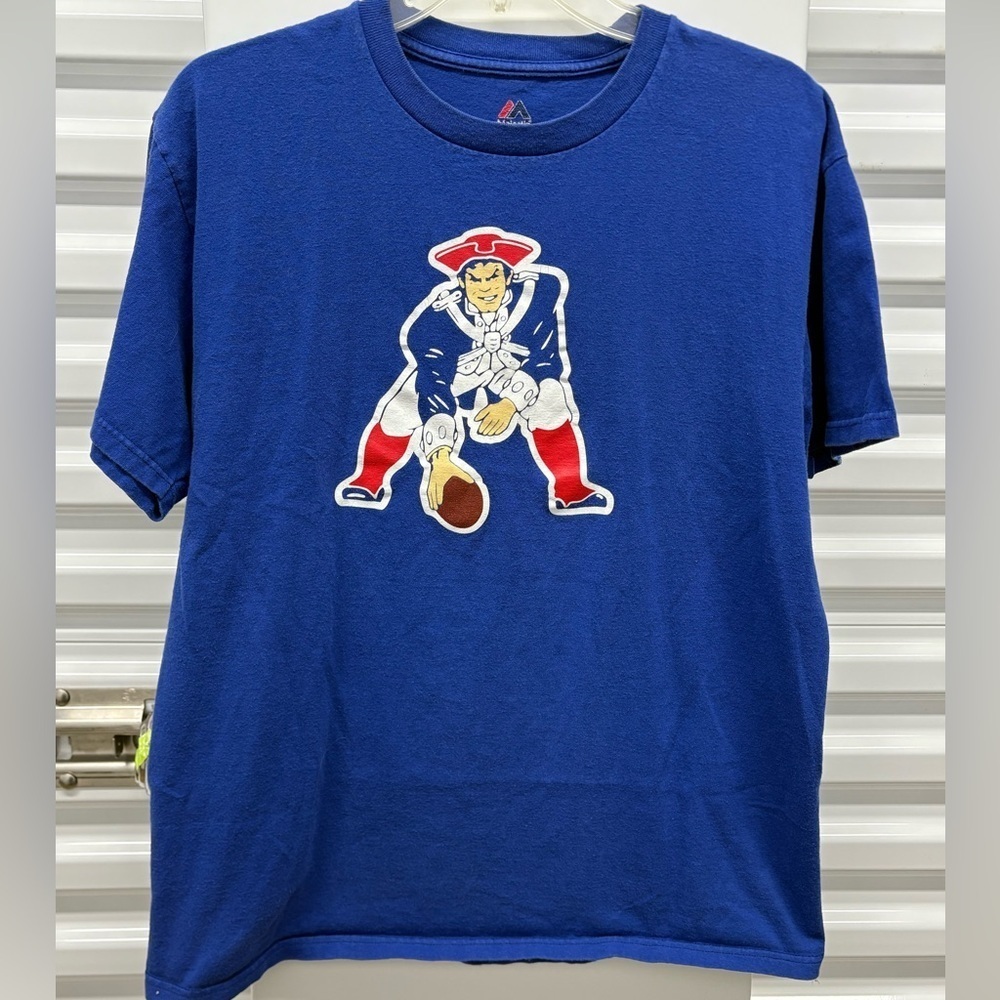 Majestic Blue Football Graphic Tee